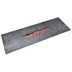 vidaXL Tappetino da Cucina Lavabile Peperoni 45x150 cm