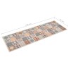 vidaXL Tappetino da Cucina Lavabile Mosaico a Colori 45x150 cm