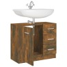 vidaXL Mobile Lavabo Rovere Fumo 63x30x54 cm in Legno Ingegnerizzato