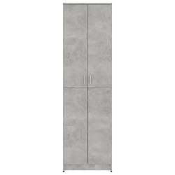 vidaXL Armadio per Ingresso Grigio Cemento 55x25x189 cm in Truciolato