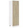 vidaXL Armadio per Frigo Rovere Sonoma 60x57x207 cm in Truciolato