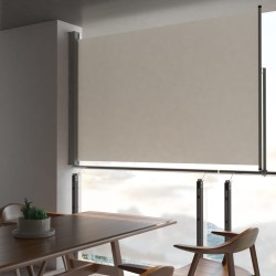 vidaXL Tenda da Sole Laterale Retrattile 160 x 300 cm Crema