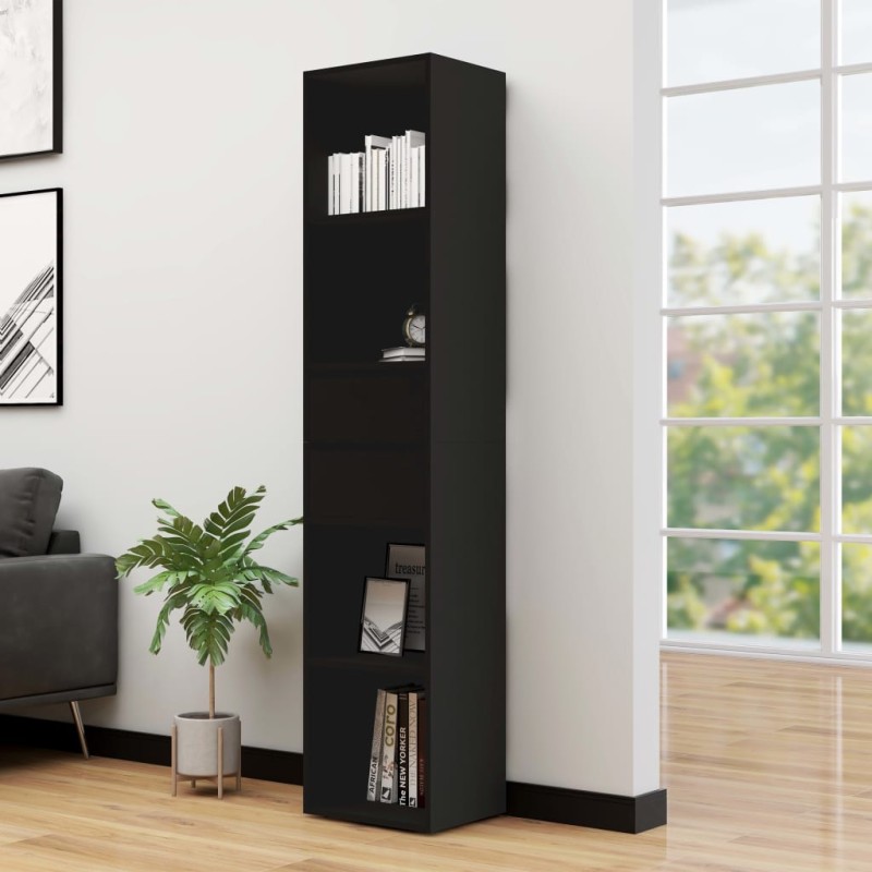 vidaXL Libreria Nera 36x30x171 cm in Truciolato