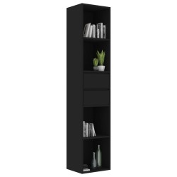 vidaXL Libreria Nera 36x30x171 cm in Truciolato