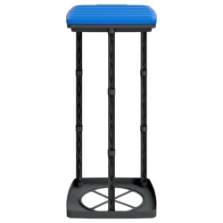 vidaXL Porta Sacchi Spazzatura 2 pz Nero e Blu 60 L in PP