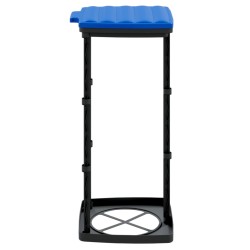 vidaXL Porta Sacchi Spazzatura 2 pz Nero e Blu 60 L in PP