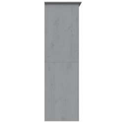 vidaXL Armadio BODO 151,5x52x176,5 cm in Legno Massello di Pino Grigio