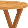   Tavolo da Bistrot Ø46x47 cm in Legno Massello di Acacia