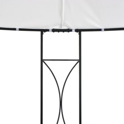 Gazebo 300x290 cm Bianco Rotondo