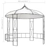 Gazebo 300x290 cm Bianco Rotondo