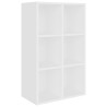   Libreria/Credenza Bianca 66x30x97,8 cm in Legno Ingegnerizzato