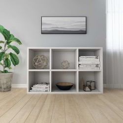   Libreria/Credenza Bianca 66x30x97,8 cm in Legno Ingegnerizzato