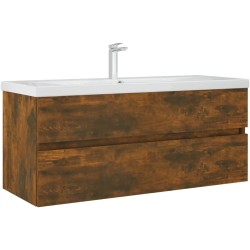   Mobile Lavabo Rovere Fumo 100x38,5x45 cm Legno ingegnerizzato