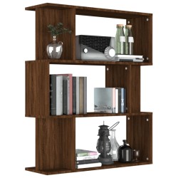   Libreria/Divisorio Rovere Marrone 80x24x96 cm Legno ingegnerizzato