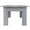   Tavolino da Salotto Grigio Sonoma 100x60x42cm Legno ingegnerizzato