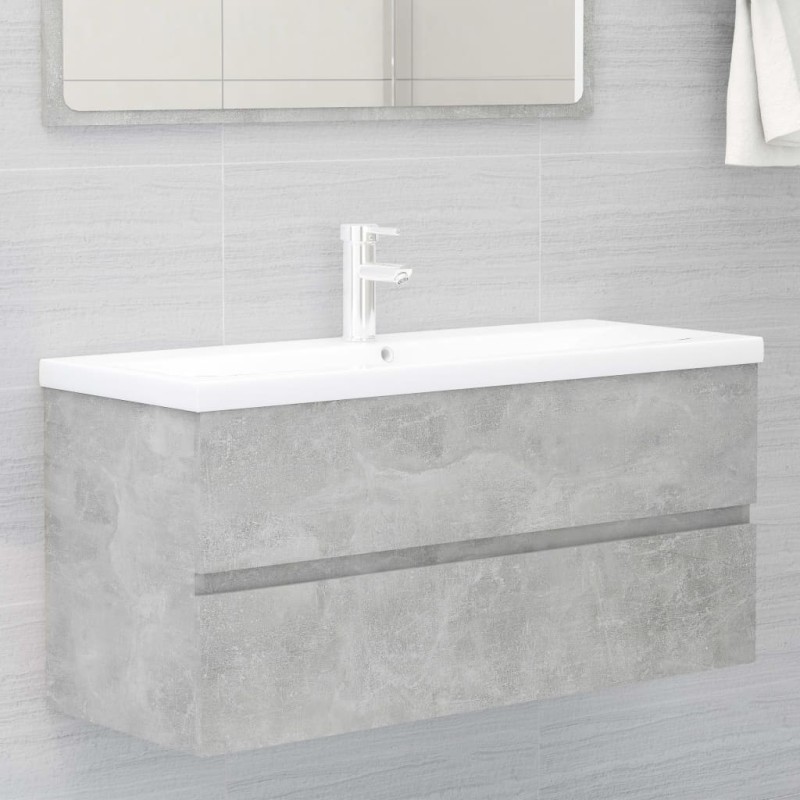   Mobile Sottolavabo Grigio Cemento 100x38,5x45 cm in Truciolato