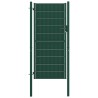 Cancello per Recinzione in PVC e Acciaio 100x204 cm Verde