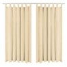    Tende in Micro Raso 2 pz con Passanti 140x245 cm Beige