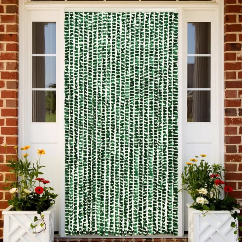   Zanzariera Verde e Bianco 100x220 cm Ciniglia