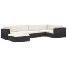   Poltrona Modulare ad Angolo 1 pz con Cuscini Polyrattan Grigio