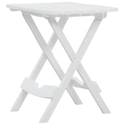   Tavolo da Giardino Pieghevole 45,5x38,5x50cm Bianco