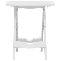   Tavolo da Giardino Pieghevole 45,5x38,5x50cm Bianco