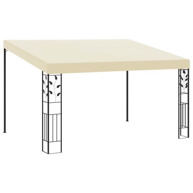   Gazebo a Parete 4x3x2,5 m Crema