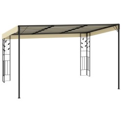   Gazebo a Parete 4x3x2,5 m Crema