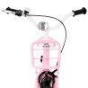 Bici per Bambini con Trasportino Frontale 16'' Bianca e Rosa