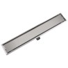   Canaletta di Drenaggio Lineare per Doccia 830x140 mm Acciaio Inox