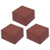   Piastrelle Anticaduta 18 pz in Gomma 50x50x3 cm Rosse