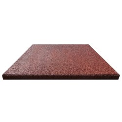   Piastrelle Anticaduta 18 pz in Gomma 50x50x3 cm Rosse