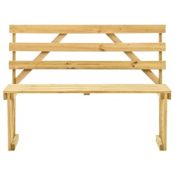   Panca da Giardino 120 cm in Legno di Pino Impregnato