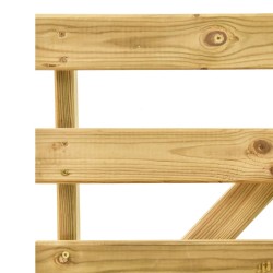   Panca da Giardino 120 cm in Legno di Pino Impregnato