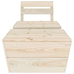   Set Divani da Giardino 2 pz in Legno di Abete Impregnato