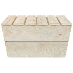   Set Divani da Giardino 2 pz in Legno di Abete Impregnato