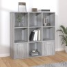   Libreria Grigio Sonoma 98x30x98 cm