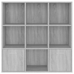   Libreria Grigio Sonoma 98x30x98 cm