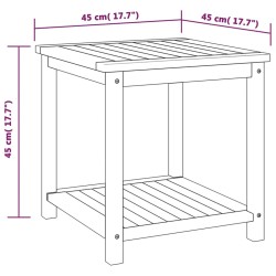   Tavolinetto in Legno Massello di Acacia 45x45x45 cm