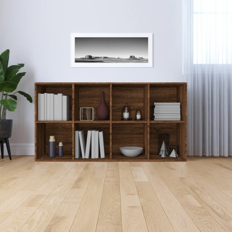   Libreria/Credenza Rovere Marrone 66x30x130 cm Legno ingegnerizzato