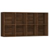   Libreria/Credenza Rovere Marrone 66x30x130 cm Legno ingegnerizzato