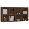   Libreria/Credenza Rovere Marrone 66x30x130 cm Legno ingegnerizzato