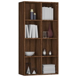   Libreria/Credenza Rovere Marrone 66x30x130 cm Legno ingegnerizzato