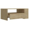   Tavolino da Salotto Rovere Sonoma 102x55x42cm Legno ingegnerizzato