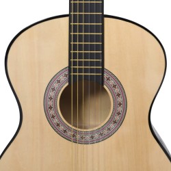   Chitarra Classica per Principianti Nera 4/4 39" in Tiglio