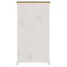 Libreria a 4 Ripiani Pino Messicano Corona Bianco 81x29x150 cm