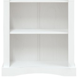 Libreria a 4 Ripiani Pino Messicano Corona Bianco 81x29x150 cm