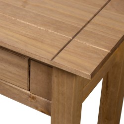   Tavolo Consolle 110x40x72 cm Legno Massello Pino Panama Range