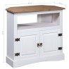   Tavolo Console in Pino Messicano Corona Bianco 80x43x78 cm