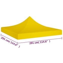   Tetto per Tendone per Feste 3x3 m Giallo 270 g/m²